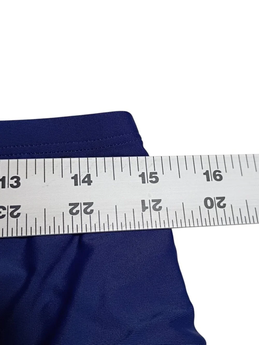 Royal Blue Ruched Babydoll Tankini Swimsuit Set - Size Large